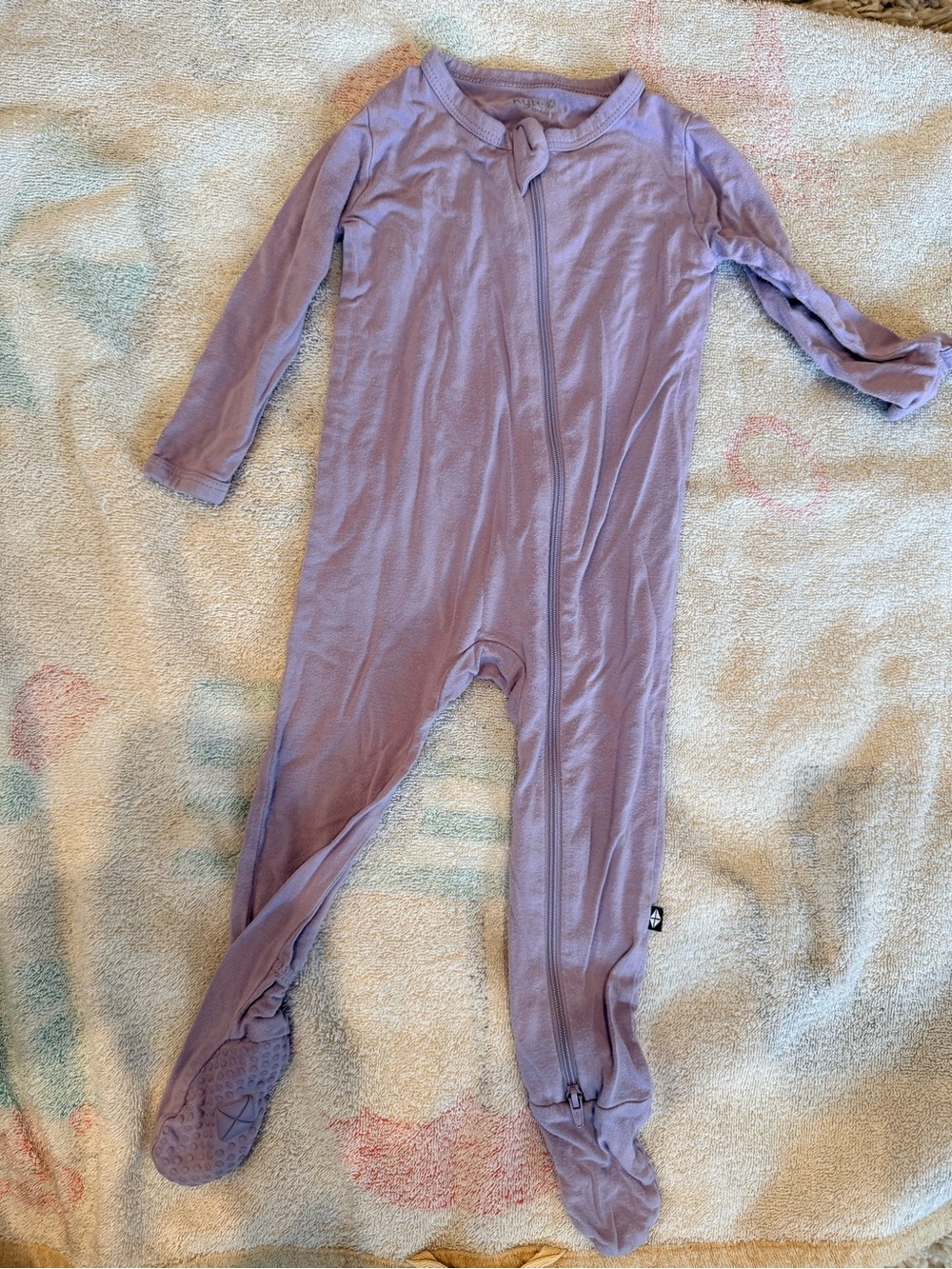 Kyte BABY Lilac Long-Sleeve Footed One-Piece
